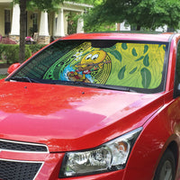 Hawaii Surfing Mango Auto Sun Shade Manako Polynesian Fish Hook LT14 - Polynesian Pride