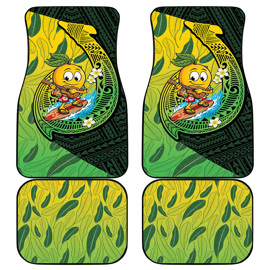 Hawaii Surfing Mango Car Mats Manako Polynesian Fish Hook LT14 - Polynesian Pride