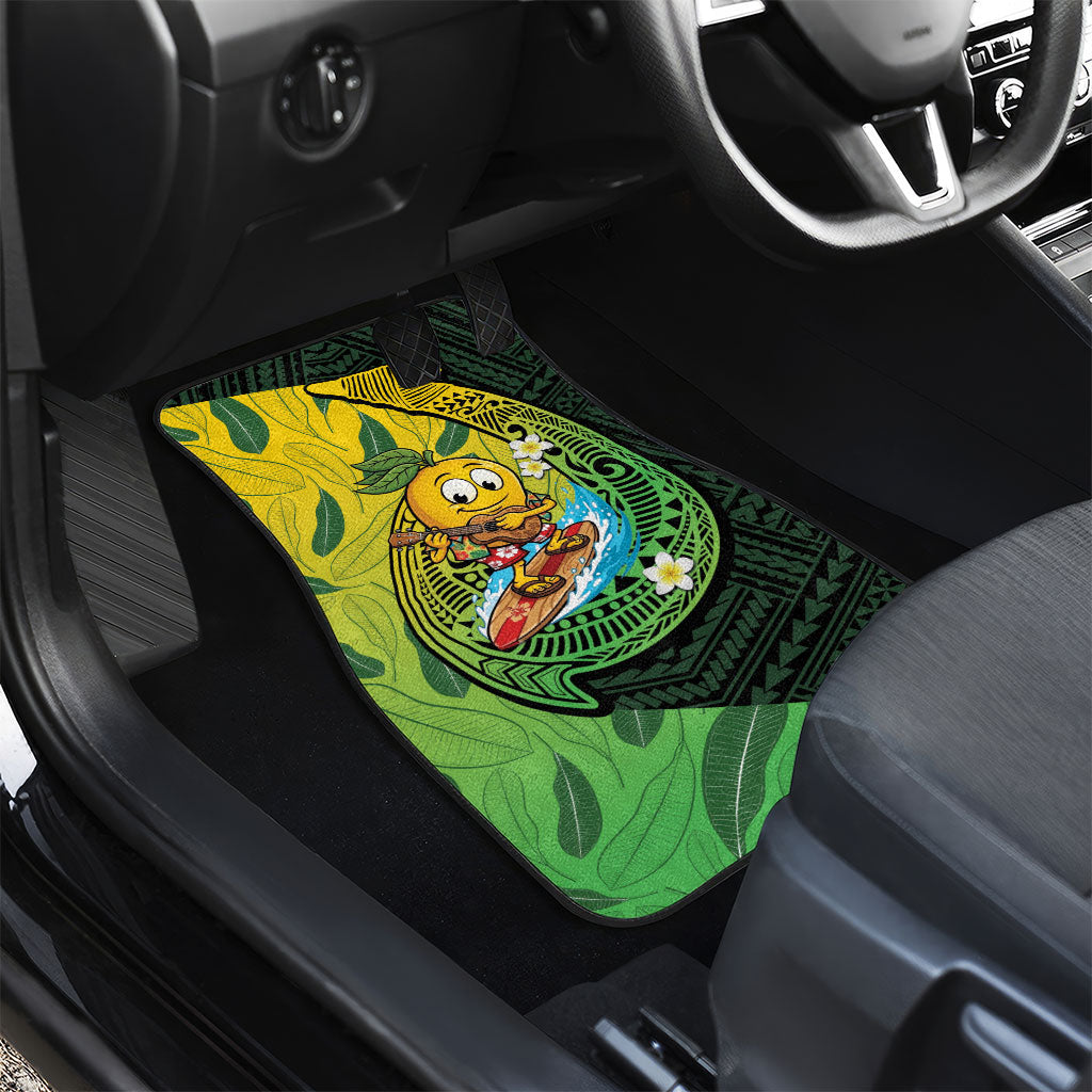 Hawaii Surfing Mango Car Mats Manako Polynesian Fish Hook LT14 - Polynesian Pride