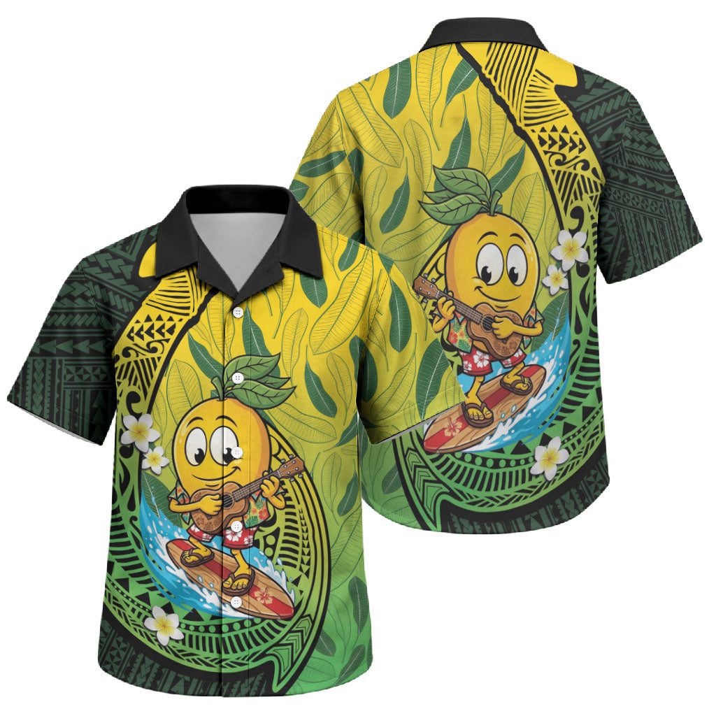 Hawaii Surfing Mango Family Matching Mermaid Dress and Hawaiian Shirt Manako Polynesian Fish Hook