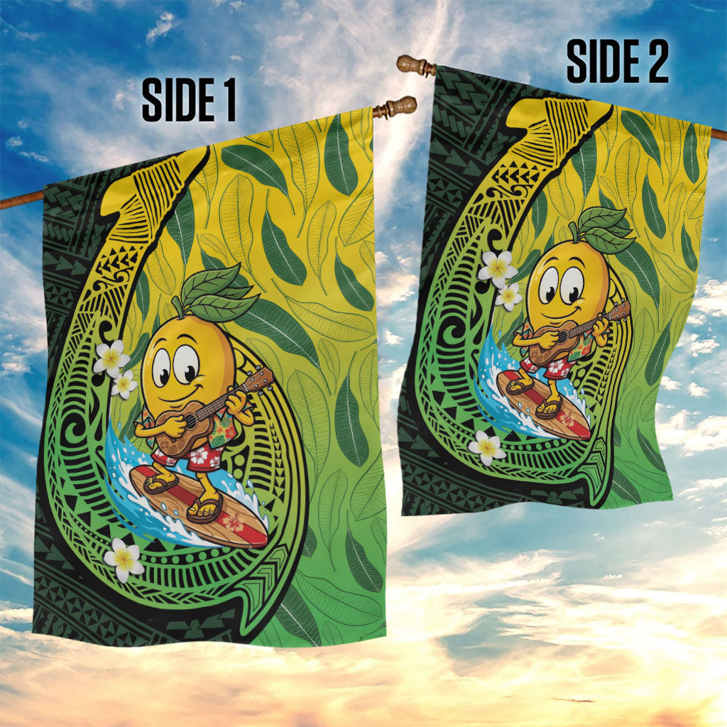 Hawaii Surfing Mango Garden Flag Manako Polynesian Fish Hook LT14 - Polynesian Pride