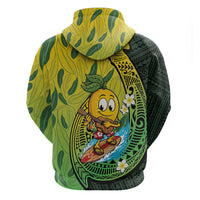 Hawaii Surfing Mango Hoodie Manako Polynesian Fish Hook LT14 - Polynesian Pride