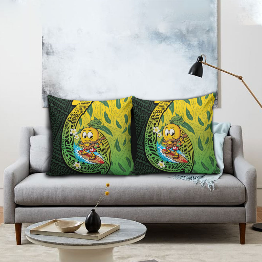 Hawaii Surfing Mango Pillow Cover Manako Polynesian Fish Hook LT14 - Polynesian Pride
