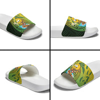 Hawaii Surfing Mango Slide Sandals Manako Polynesian Fish Hook LT14 - Polynesian Pride