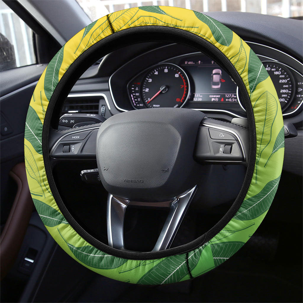 Hawaii Surfing Mango Steering Wheel Cover Manako Polynesian Fish Hook LT14 - Polynesian Pride