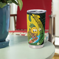 Hawaii Surfing Mango Tumbler Cup Manako Polynesian Fish Hook