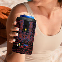Filipino Barong Tagalog Inspired Personalised 4 in 1 Can Cooler Tumbler Mabuhay Philippines Festival Polynesian Pattern LT14 - Polynesian Pride