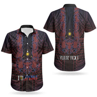 Filipino Barong Tagalog Inspired Personalised Couples Matching Puletasi and Hawaiian Shirt Mabuhay Philippines Festival Polynesian Pattern LT14 - Polynesian Pride