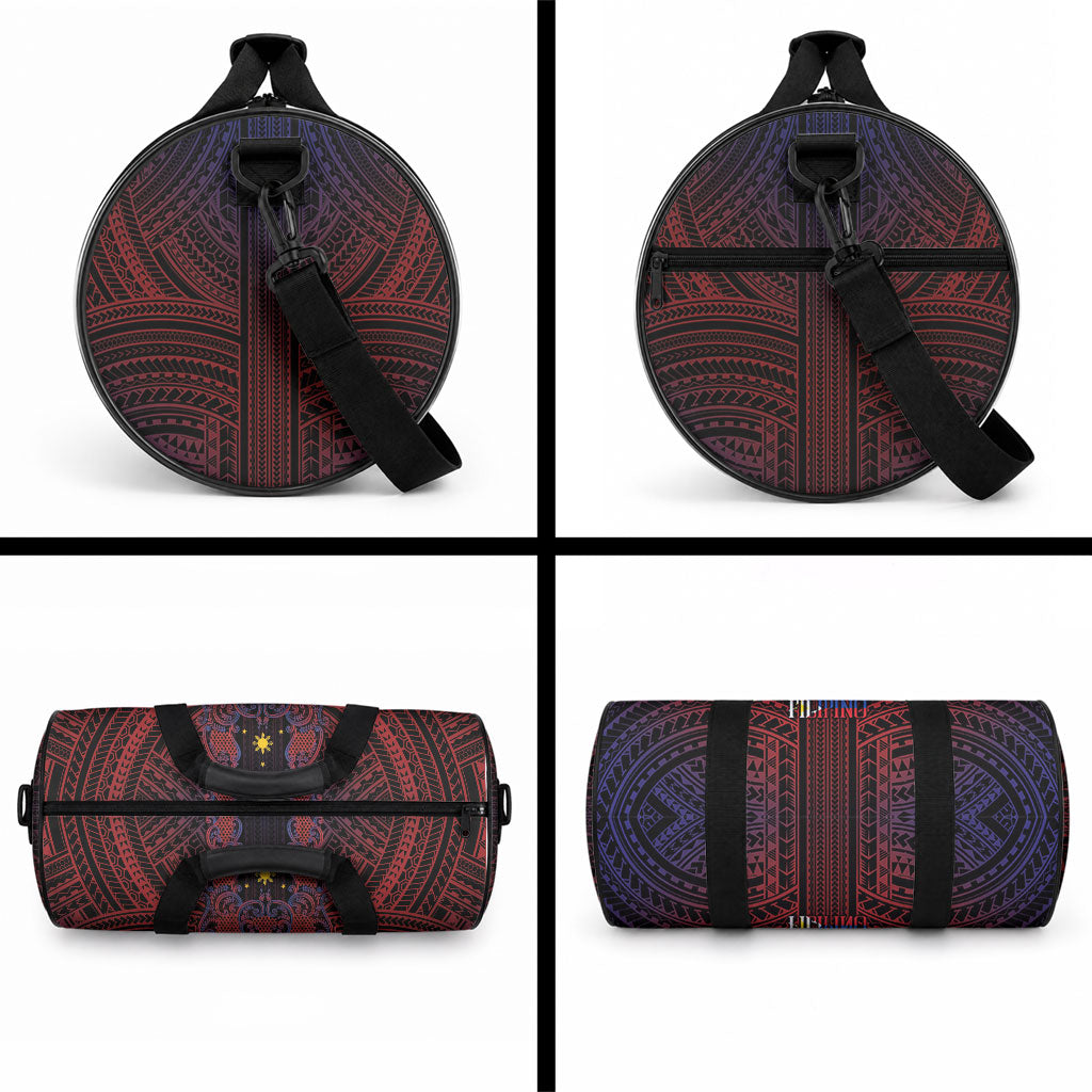 Filipino Barong Tagalog Inspired Duffle Bag Mabuhay Philippines Festival Polynesian Pattern