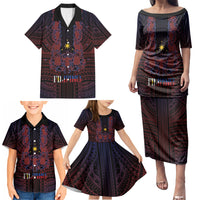 Filipino Barong Tagalog Inspired Personalised Family Matching Puletasi and Hawaiian Shirt Mabuhay Philippines Festival Polynesian Pattern LT14 - Polynesian Pride
