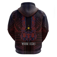 Filipino Barong Tagalog Inspired Personalised Hoodie Mabuhay Philippines Festival Polynesian Pattern LT14 - Polynesian Pride