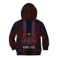 Filipino Barong Tagalog Inspired Personalised Kid Hoodie Mabuhay Philippines Festival Polynesian Pattern LT14 - Polynesian Pride