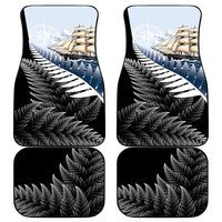 New Zealand Pakeha Car Mats Kiwi Silver Fern and Sailing Ship Compass LT14 - Polynesian Pride