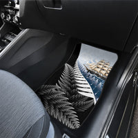New Zealand Pakeha Car Mats Kiwi Silver Fern and Sailing Ship Compass LT14 - Polynesian Pride