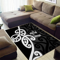 Lil Pakeha Lil Maori New Zealand Area Rug Kiwi Proud Mangopare Pattern LT14 - Polynesian Pride