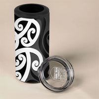 Lil Pakeha Lil Maori New Zealand 4 in 1 Can Cooler Tumbler Kiwi Proud Mangopare Pattern LT14 - Polynesian Pride