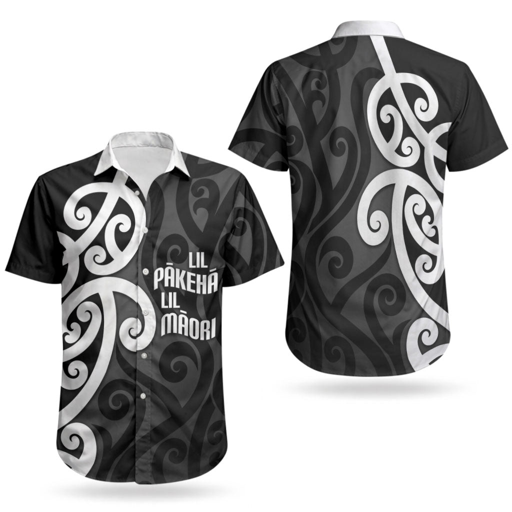Lil Pakeha Lil Maori New Zealand Couples Matching Puletasi and Hawaiian Shirt Kiwi Proud Mangopare Pattern LT14 - Polynesian Pride