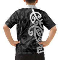 Lil Pakeha Lil Maori New Zealand Kid Hawaiian Shirt Kiwi Proud Mangopare Pattern LT14 - Polynesian Pride