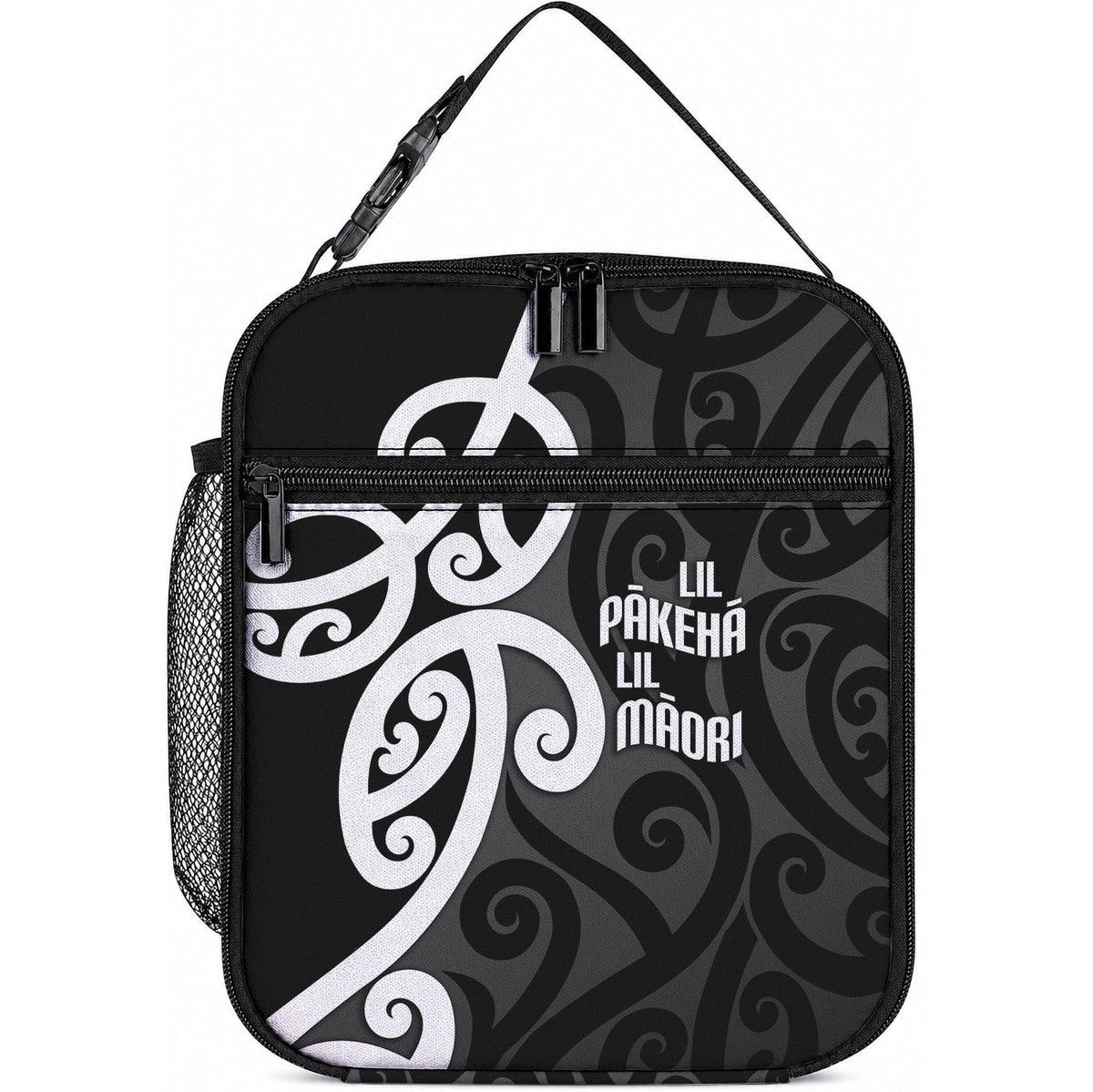 Lil Pakeha Lil Maori New Zealand Lunch Bag Kiwi Proud Mangopare Pattern