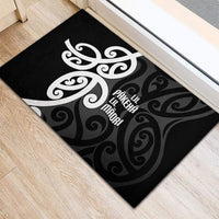 Lil Pakeha Lil Maori New Zealand Rubber Doormat Kiwi Proud Mangopare Pattern LT14 - Polynesian Pride