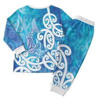 Hammerhead Shark Tattoo New Zealand Christmas Pajama Set Maori Galaxy Mangopare Pattern LT14 - Polynesian Pride