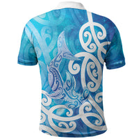Hammerhead Shark Tattoo New Zealand Polo Shirt Maori Galaxy Mangopare Pattern LT14 - Polynesian Pride
