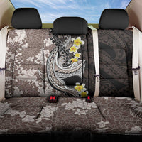 Brown and Black Hawaii Shark Tattoo Back Car Seat Cover Puakenikeni Lei Plumeria Polynesian Pattern LT14 One Size Black - Polynesian Pride