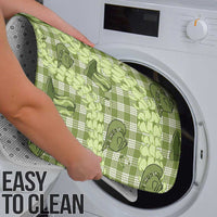 Lime Palaka Hawaii Cowboy Bathroom Set Puakenikeni Lei Paniolo Papale Seamless Vibes - Polynesian Pride