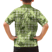 Lime Palaka Hawaii Cowboy Family Matching Puletasi and Hawaiian Shirt Puakenikeni Lei Paniolo Papale Seamless Vibes - Polynesian Pride