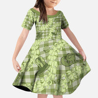 Lime Palaka Hawaii Cowboy Family Matching Puletasi and Hawaiian Shirt Puakenikeni Lei Paniolo Papale Seamless Vibes - Polynesian Pride