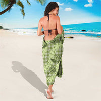 Lime Palaka Hawaii Cowboy Sarong Puakenikeni Lei Paniolo Papale Seamless Vibes - Polynesian Pride