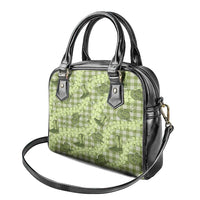 Lime Palaka Hawaii Cowboy Shoulder Handbag Puakenikeni Lei Paniolo Papale Seamless Vibes - Polynesian Pride