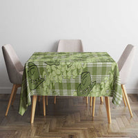 Lime Palaka Hawaii Cowboy Tablecloth Puakenikeni Lei Paniolo Papale Seamless Vibes - Polynesian Pride