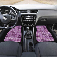 Purple Palaka Hawaii Cowboy Car Mats Puakenikeni Lei Paniolo Papale Seamless Vibes - Polynesian Pride