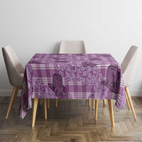 Purple Palaka Hawaii Cowboy Tablecloth Puakenikeni Lei Paniolo Papale Seamless Vibes - Polynesian Pride