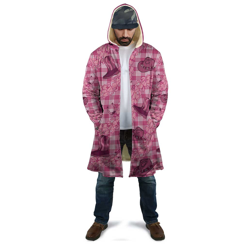Pink Palaka Hawaii Cowboy Cloak Puakenikeni Lei Paniolo Papale Seamless Vibes - Polynesian Pride