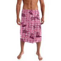 Pink Palaka Hawaii Cowboy Lavalava Puakenikeni Lei Paniolo Papale Seamless Vibes - Polynesian Pride