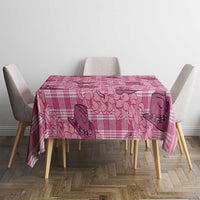 Pink Palaka Hawaii Cowboy Tablecloth Puakenikeni Lei Paniolo Papale Seamless Vibes - Polynesian Pride