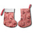 Red Palaka Hawaii Cowboy Christmas Stocking Puakenikeni Lei Paniolo Papale Seamless Vibes - Polynesian Pride