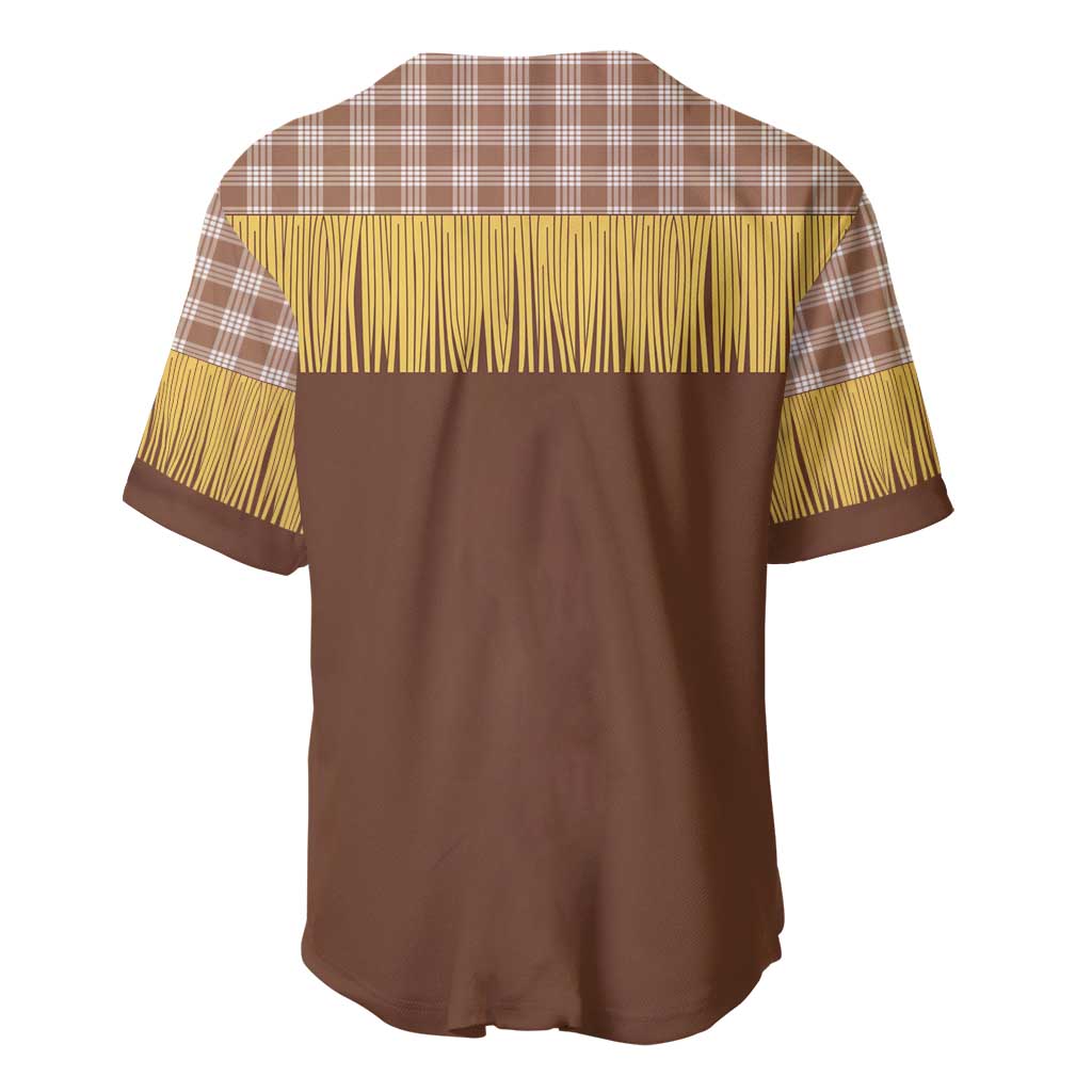 Aloha Hawaii Cowboy Custome Baseball Jersey Puakenikeni Lei Palaka Tassel Style - Polynesian Pride