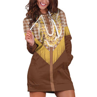 Aloha Hawaii Cowboy Custome Hoodie Dress Puakenikeni Lei Palaka Tassel Style - Polynesian Pride