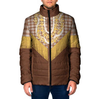 Aloha Hawaii Cowboy Custome Padded Jacket Puakenikeni Lei Palaka Tassel Style - Polynesian Pride