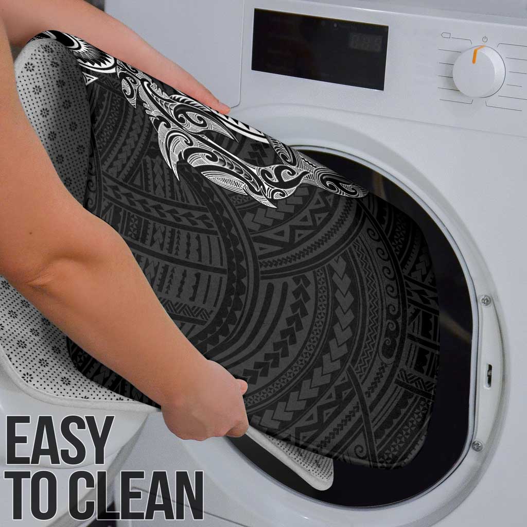 New Zealand Hammerhead Shark Bathroom Set Maori Haehae Mangopare Black - Polynesian Pride