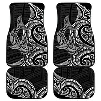 New Zealand Hammerhead Shark Car Mats Maori Haehae Mangopare Black - Polynesian Pride