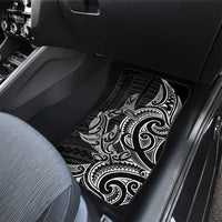 New Zealand Hammerhead Shark Car Mats Maori Haehae Mangopare Black - Polynesian Pride