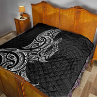 New Zealand Hammerhead Shark Quilt Maori Haehae Mangopare Black - Polynesian Pride