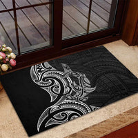 New Zealand Hammerhead Shark Rubber Doormat Maori Haehae Mangopare Black - Polynesian Pride