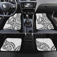 New Zealand Hammerhead Shark Car Mats Maori Haehae Mangopare White - Polynesian Pride
