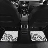 New Zealand Hammerhead Shark Car Mats Maori Haehae Mangopare White - Polynesian Pride