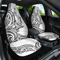 New Zealand Hammerhead Shark Car Seat Cover Maori Haehae Mangopare White - Polynesian Pride